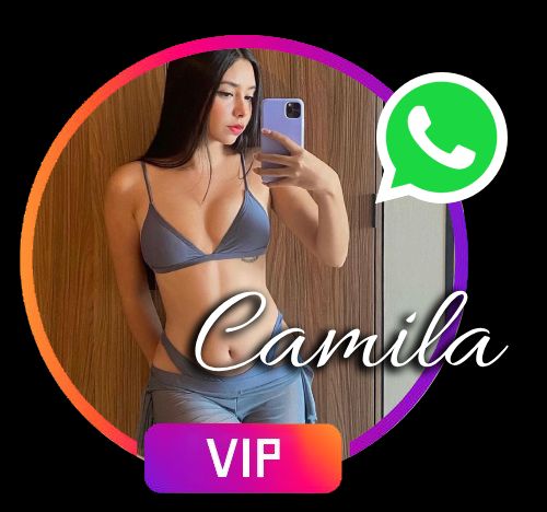 Camila bella chica delgada escort en pans gris.