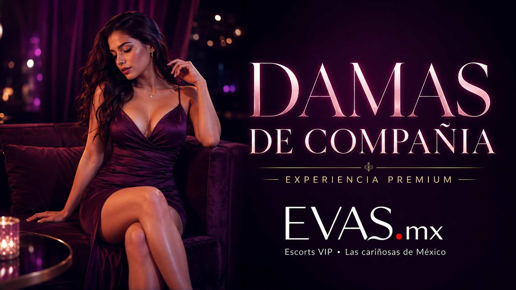 Damas de compañía VIP en México de Evas.mx, experiencia premium con atención discreta y elegante.
