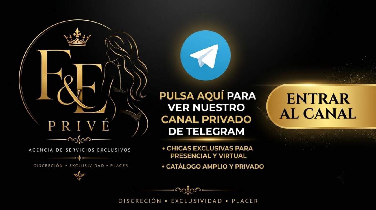 Botón de enlace a canal privado de telegram de Agencia de chicas escort Mexico.